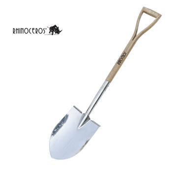Идеальная прочная садовая инструмент удобная деревянная ручка садовая лопата круглой точки лопаты